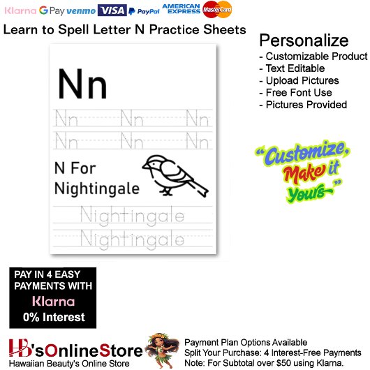7 Learn To Spell Letter N Teacher Home Schooling
