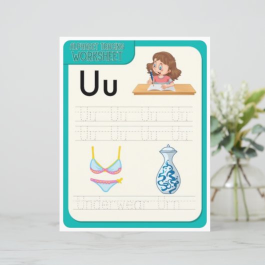 7 Learn To Spell Letter U Teacher Home Schooling (スタンド正面)