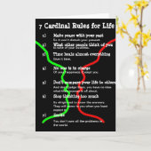 7. LIFEの（鳥）ショウジョウコウカンチョウルール カード (黄色い花)