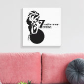 7 mediterranean holidays キャンバスプリント (インサイチュ (リビング))