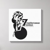 7 mediterranean holidays キャンバスプリント (正面)