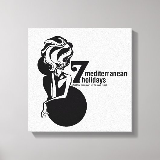 7 mediterranean holidays キャンバスプリント (正面)