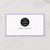 7 Modern Purple Logo Promote Company Brand Name  名刺 (裏面)