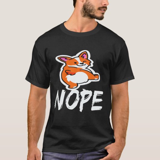 7 Nope - コーギー Tシャツ (正面)