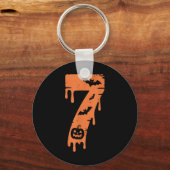 7 Number Meme 67 Six Seven Halloween  キーホルダー (正面)