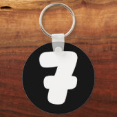 7 Number Six Seven 67 Gen Alpha Slang T Funny Meme キーホルダー (正面)