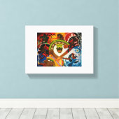 7 Orishasウォールキャンバス キャンバスプリント (インサイチュ (ウッドフロア))