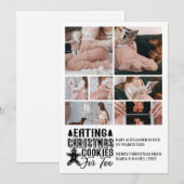 7 Photo Christmas Cookies for 2 Pregnancy  シーズンカード (正面/裏面)