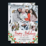 7 PHOTO Christmas Rustic Birch Bark Greeting シーズンカード<br><div class="desc">Christmas Rustic Birch Bark 4 PHOTO Greeting Holiday Card.</div>