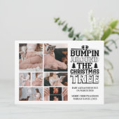 7 Photo Christmas Tree Pregnancy Announcement シーズンカード (スタンド正面)