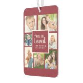 7 Photo Collageあなたが愛されている赤白 カーエアーフレッシュナー (左)