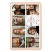 7 Photo Collage Best Grandma Ever マグネット (縦)