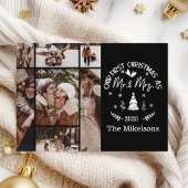 7 Photo First Christmas as Mr. & Mrs シーズンカード