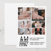 7 Photo In My Merry Pregnant Era Christmas シーズンカード (正面/裏面)