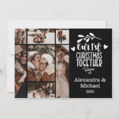 7 Photo Minimalist First Christmas Together シーズンカード (正面)