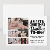 7 Photo Mommy to be Christmas Pregnancy シーズンカード (正面/裏面)