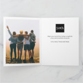 7 Photos Collage Friends Family Name Birthday カード (内部)