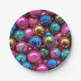 7" Round Paper Plate ペーパープレート