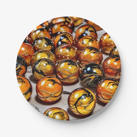 7" Round Paper Plate ペーパープレート (正面)