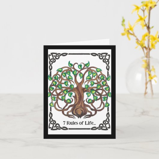 7 Rules of Life, encouragement and support カード (黄色い花)