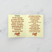 7 Spider – ノートカードのサンプルサイズ カード (内部)