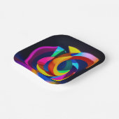 7" Square Paper Plate ペーパープレート (傾斜あり)