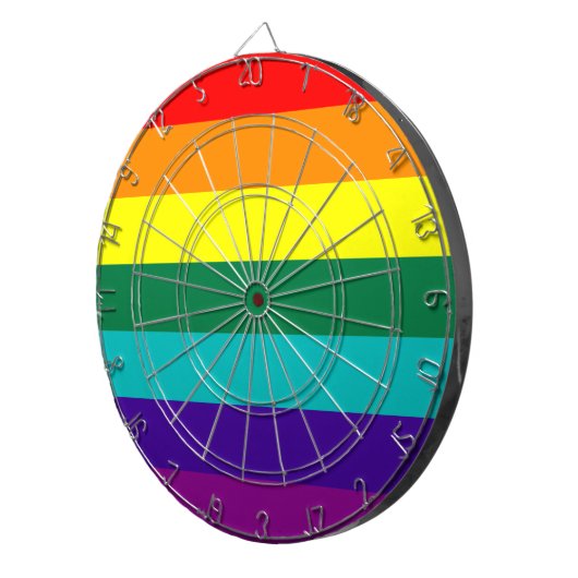 7-Stripe Rainbow Pride Flag   ダーツボード (正面右)
