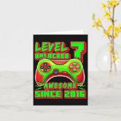 7 Unlocked 素晴らし 2016ビデオゲーム第7誕生日Bo カード (黄色い花)