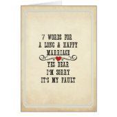 7 Words For Long and Happy Marries (正面)