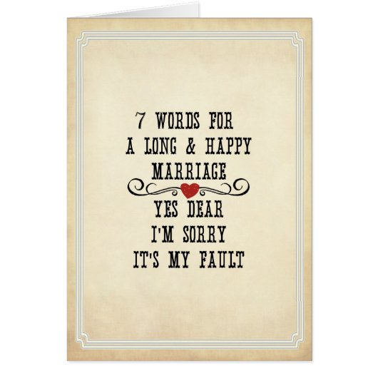 7 Words For Long and Happy Marries (正面)