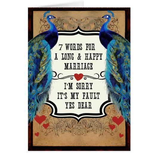 7 Words For Long and Happy Marries (正面)