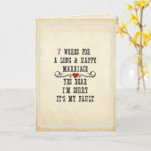 7 Words For Long and Happy Marries カード (黄色い花)