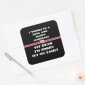 7 Words For Long and Happy Marries スクエアシール (封筒)