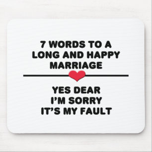 7 Words For Long and Happy Marries マウスパッド