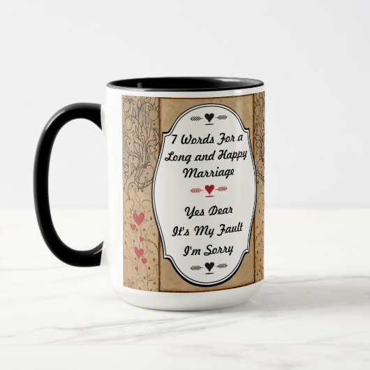 7 Words For Long and Happy Marries マグカップ (左)