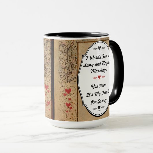 7 Words For Long and Happy Marries マグカップ (正面右)