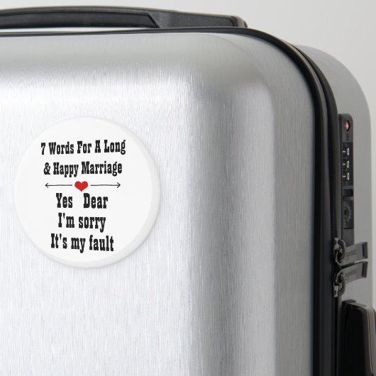 7 Words For Long and Happy Marries マグネット (インサイチュ (スーツケース))