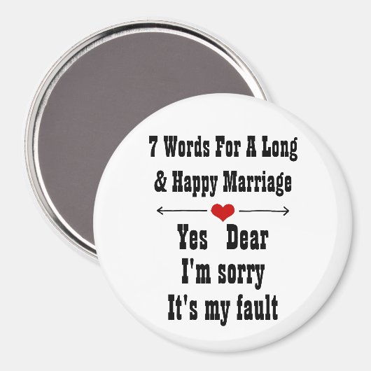 7 Words For Long and Happy Marries マグネット (正面/裏面)