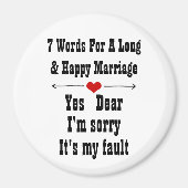 7 Words For Long and Happy Marries マグネット (正面)