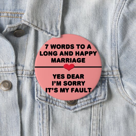 7 Words For Long and Happy Marries 缶バッジ (インサイチュ)