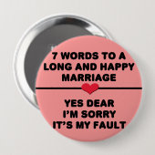 7 Words For Long and Happy Marries 缶バッジ (正面&裏面)