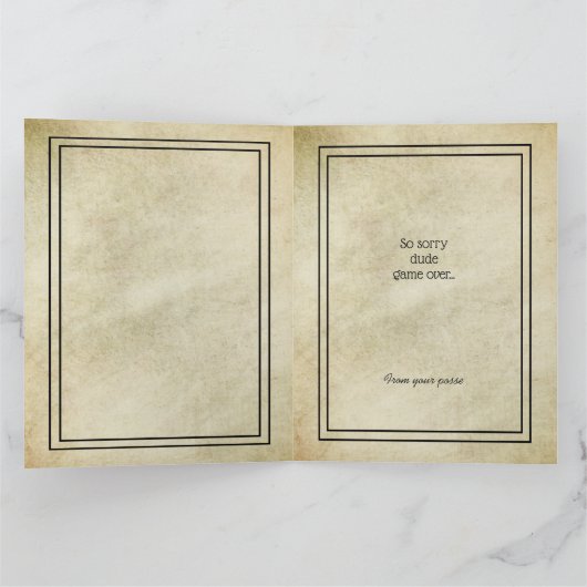 7 Words FOR LONG & Happy おもしろい Marriage カード (内部)