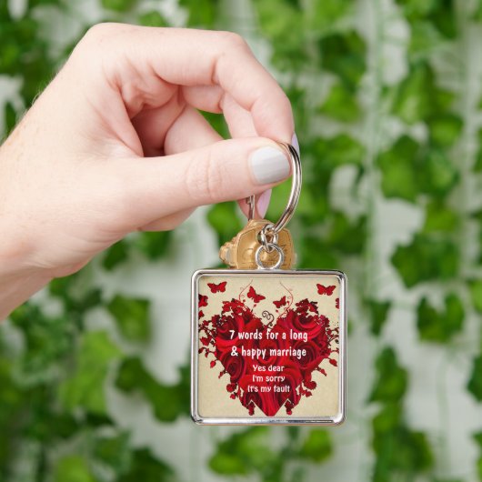 7 Words For Long Marries & Happy Marriage キーホルダー (手)