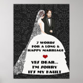 7 Words to a Long and Happy Marries-Yes親愛Pos ポスター (正面)