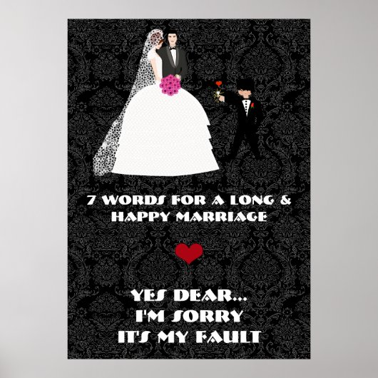 7 Words to a Long and Happy Marries-Yes ポスター (正面)