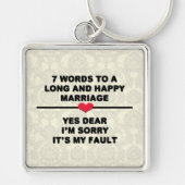 7 Words To A Long Marries & Happy Marries キーホルダー (正面)