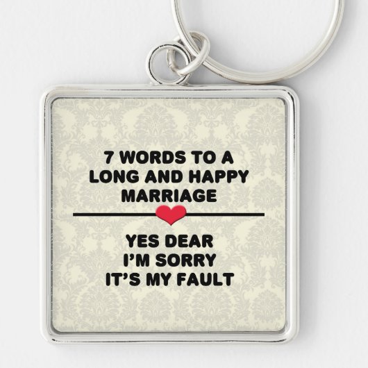 7 Words To A Long Marries & Happy Marries キーホルダー (正面)