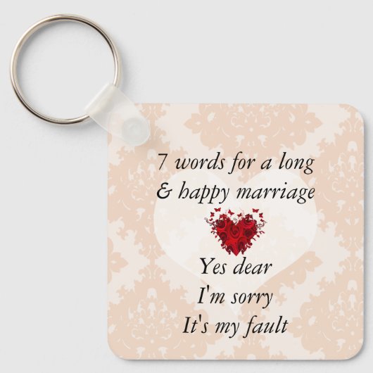 7 Words To A Long Marries & Happy Marries キーホルダー (正面)