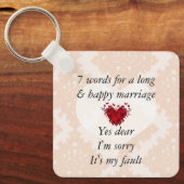 7 Words To A Long Marries & Happy Marries キーホルダー (正面)