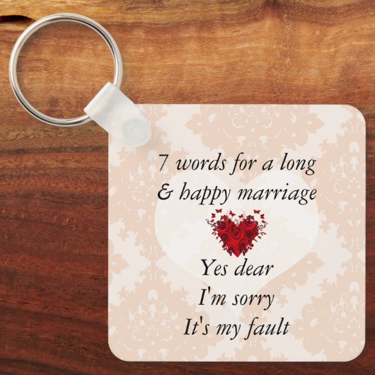 7 Words To A Long Marries & Happy Marries キーホルダー (正面)